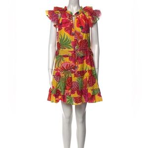 FARM Rio Tropical Pink and Yellow Dress